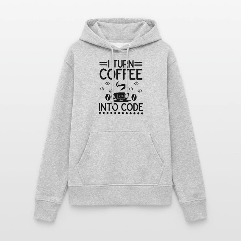 Café Codage Programmeur Codeur Développeur Nerd Coff Sweat à capuche Femme