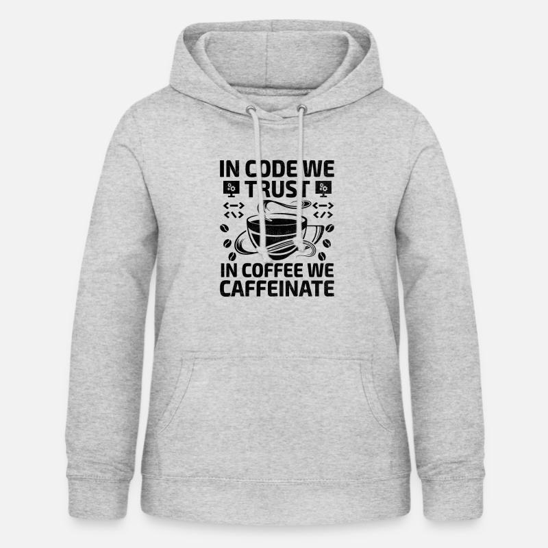 Coffee Coding Programmer Coder Developer Nerd Coff - Women's Hoodie - light heather grey