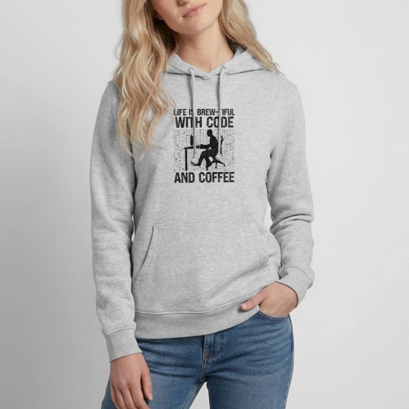 Kaffee-Codierung Programmierer Programmierer Entwickler Nerd Coff Frauen Hoodie