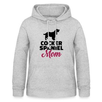 Cocker Spaniel - Frauen Hoodie - Hellgrau meliert - Vorne - AI Model Female 172 light (172cm)