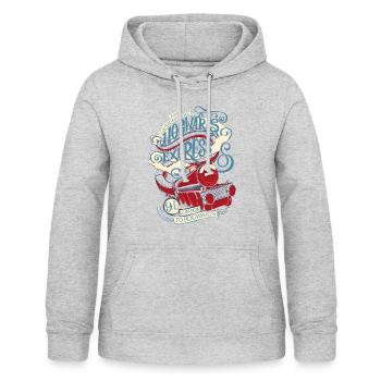 Harry Potter Hogwarts Express - Frauen Hoodie - Hellgrau meliert - Vorne - AI Model Female 172 light (172cm)