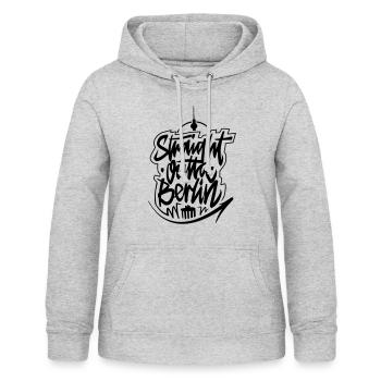 Straight Outta Berlin - black - Women's Hoodie - light heather grey - Front - AI Model Female 172 light (172cm)