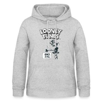 Looney Tunes Wile E. Coyote The End - Frauen Hoodie - Hellgrau meliert - Vorne - AI Model Female 172 light (172cm)