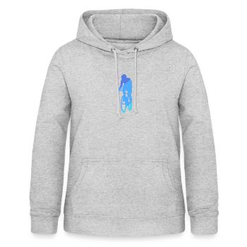 Radfoan Radfahren Radtour Radeln - Frauen Hoodie - Hellgrau meliert - Vorne - AI Model Female 172 light (172cm)