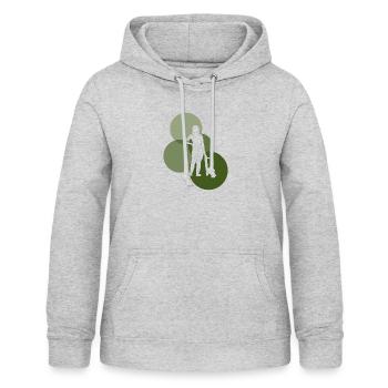 Skateboarding Skateboarder Ollie - Frauen Hoodie - Hellgrau meliert - Vorne - AI Model Female 172 light (172cm)