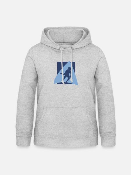 Lacrosseschläger Fogo - Frauen Hoodie - Hellgrau meliert