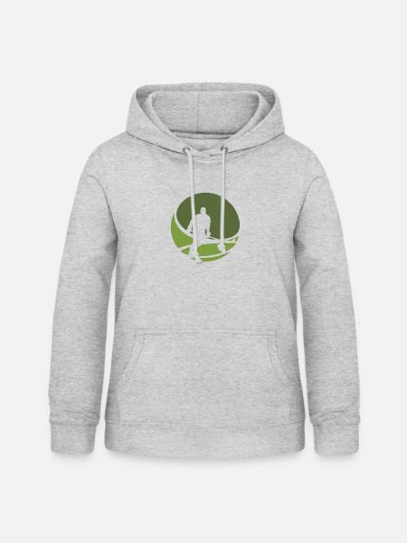 Puck Puck Hockey - Frauen Hoodie - Hellgrau meliert