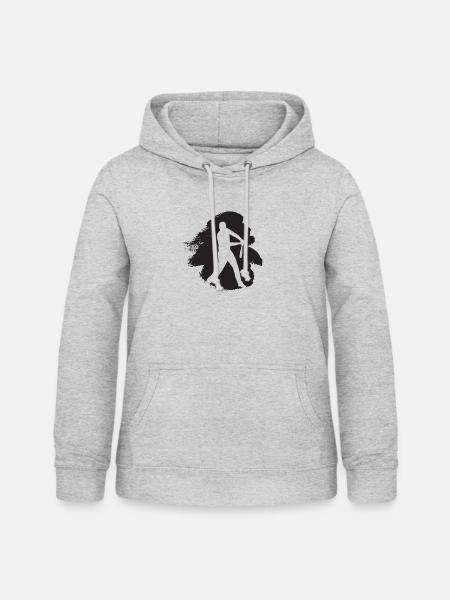 Baseball Baserunning Baseball - Frauen Hoodie - Hellgrau meliert