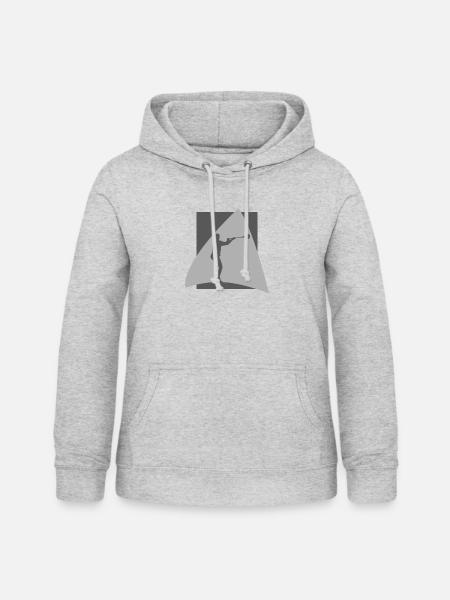 Lacrosse Intercrosse - Frauen Hoodie - Hellgrau meliert