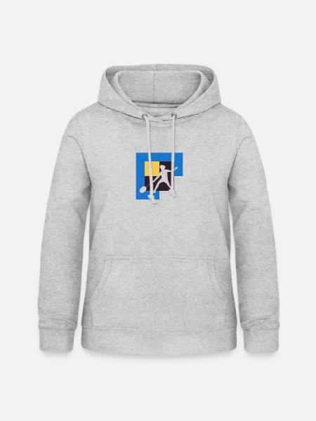 Badminton Clear Serve - Frauen Hoodie - Hellgrau meliert