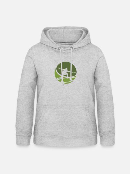 Badmintonschläger Badmintonschläger - Frauen Hoodie - Hellgrau meliert