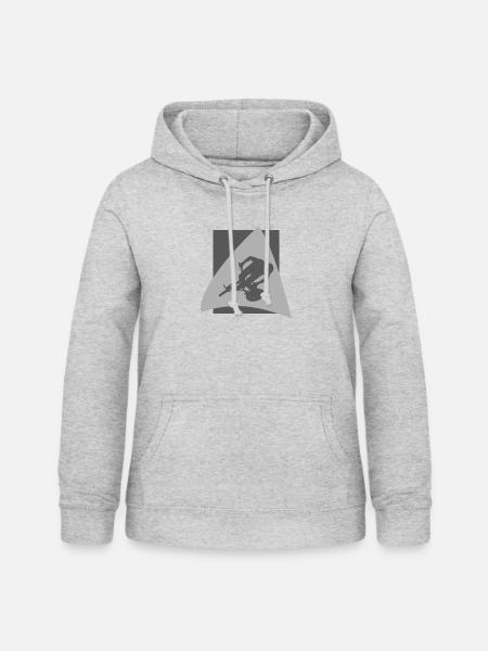 MTB MTB - Frauen Hoodie - Hellgrau meliert