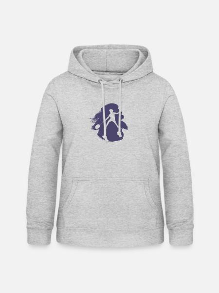 Badminton Badmintonschläger Badmintonschläger - Frauen Hoodie - Hellgrau meliert