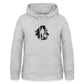 Banques Banques Bourse - Sweat à capuche Femme - gris clair chiné - Devant - AI Model Female 172 light (172cm)