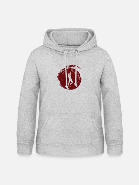 Volleyballer Volleyball - Frauen Hoodie - Hellgrau meliert
