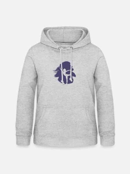 Mindfulness Yin - Frauen Hoodie - Hellgrau meliert