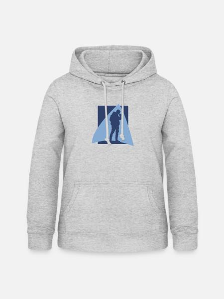 Djing DJ DJ - Frauen Hoodie - Hellgrau meliert