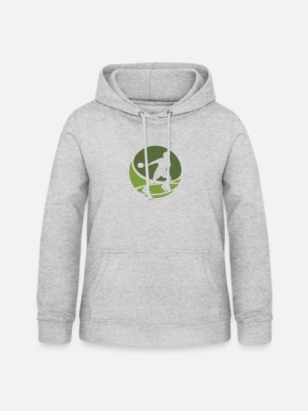 Schläger Squash Squashspieler Schläger - Frauen Hoodie - Hellgrau meliert