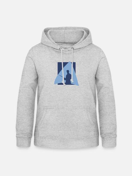 Billardkugel Billardspieler Billard - Frauen Hoodie - Hellgrau meliert