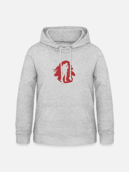 Djing Beatbox DJ - Frauen Hoodie - Hellgrau meliert