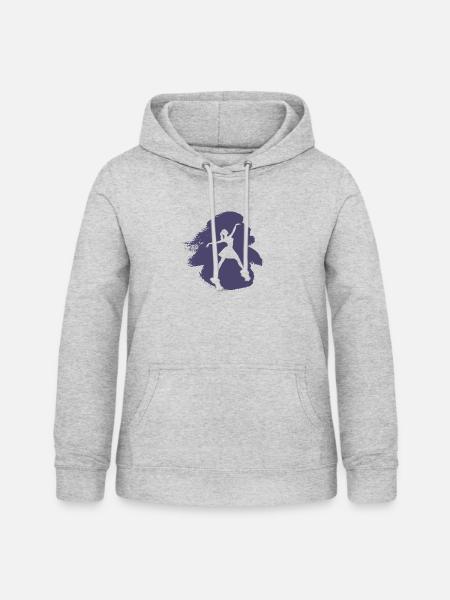 Ballerina Oper Balletttänzerin - Frauen Hoodie - Hellgrau meliert