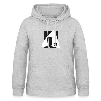 Partymonster Bierpong Bierflasche - Frauen Hoodie - Hellgrau meliert - Vorne - AI Model Female 172 light (172cm)