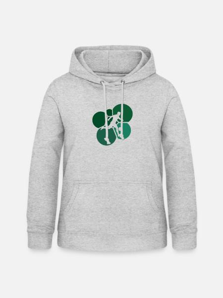 Beachball Strandfußball Fußball - Frauen Hoodie - Hellgrau meliert