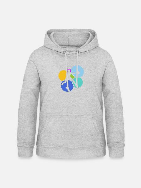 Squashschläger Squashspieler Squash - Frauen Hoodie - Hellgrau meliert