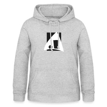 Partymonster Bierpong Beerpong - Frauen Hoodie - Hellgrau meliert - Vorne - AI Model Female 172 light (172cm)