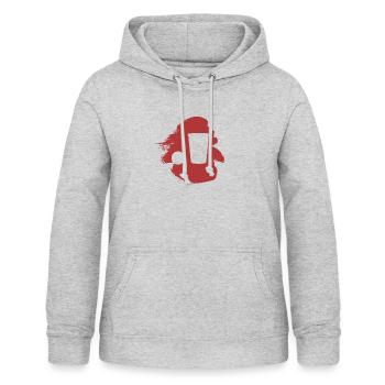Party Bierflasche Partymonster - Frauen Hoodie - Hellgrau meliert - Vorne - AI Model Female 172 light (172cm)