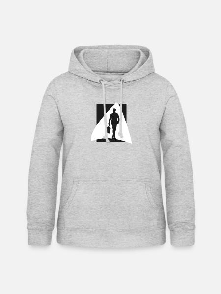 Banken Businessman Bänker - Frauen Hoodie - Hellgrau meliert