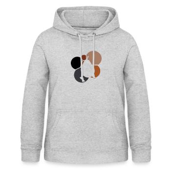 Vegan Foodie Toast - Frauen Hoodie - Hellgrau meliert - Vorne - AI Model Female 172 light (172cm)