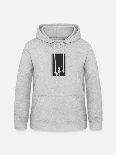Ballett Ballerina Schwanensee - Frauen Hoodie - Hellgrau meliert