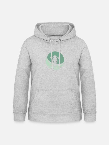 Biene Imker Imker - Frauen Hoodie - Hellgrau meliert
