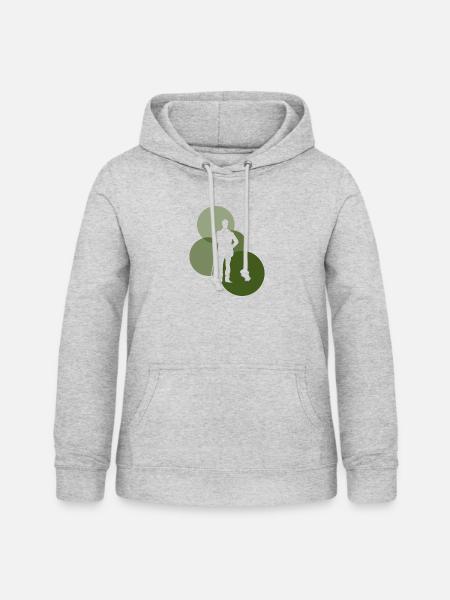 Billardspielerin Billardkugel Billard - Frauen Hoodie - Hellgrau meliert