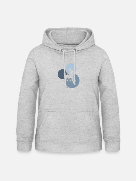 Bienen Nektar Wabe - Frauen Hoodie - Hellgrau meliert