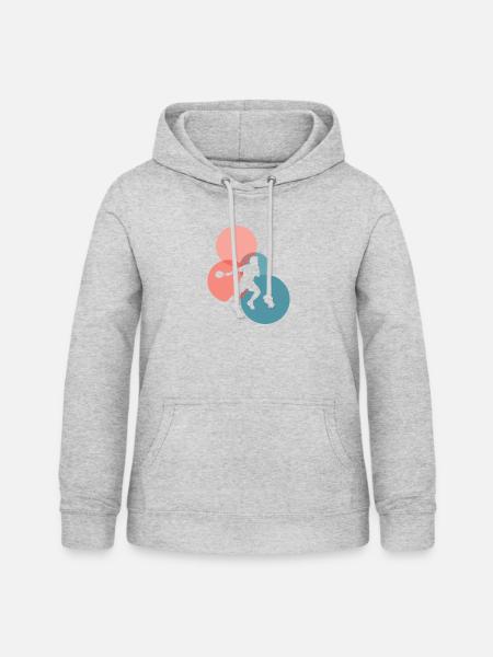 Squashschläger Squashspieler Schläger - Frauen Hoodie - Hellgrau meliert