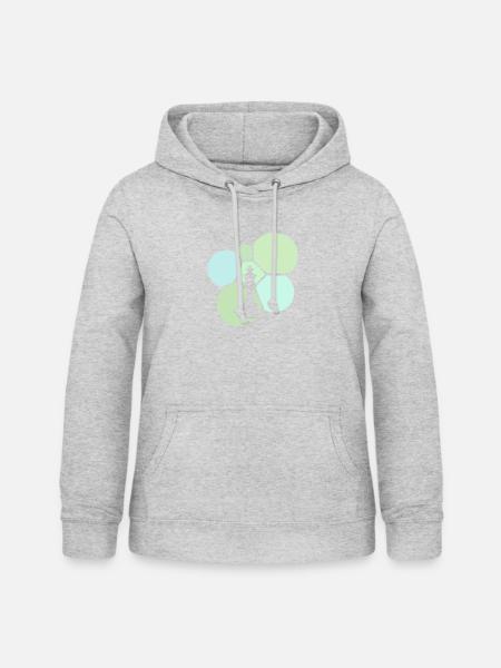 Schachmatt Schachspieler Schachbrett - Frauen Hoodie - Hellgrau meliert