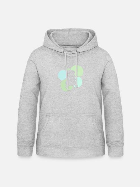Backpacking Wandern Rucksack - Frauen Hoodie - Hellgrau meliert