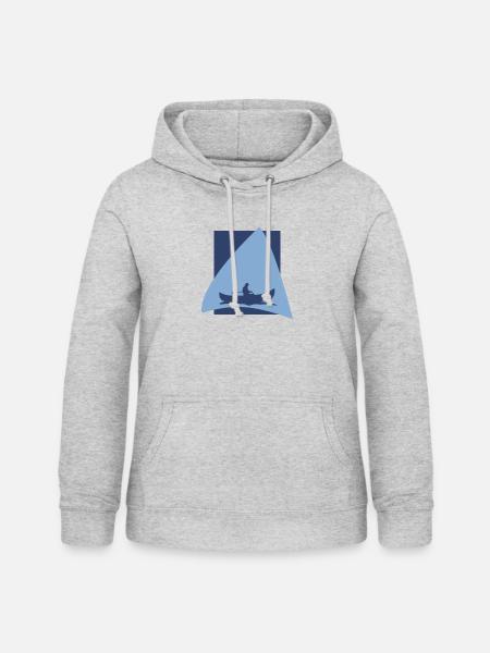Rafting Kanu Kanu - Frauen Hoodie - Hellgrau meliert