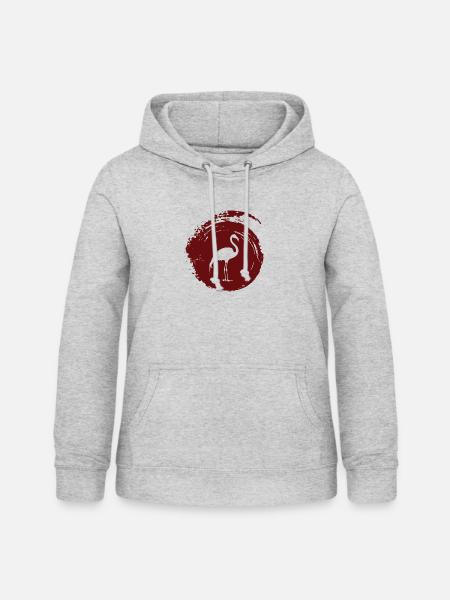 Flamingos Flamingo Flamingos Flamingos - Frauen Hoodie - Hellgrau meliert