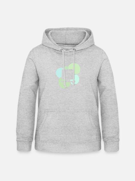 Computerarbeit Computerarbeit Tech - Frauen Hoodie - Hellgrau meliert