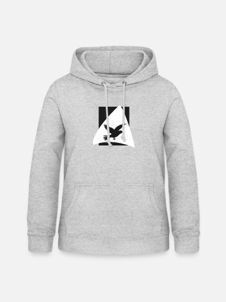 Vogelschwarm Vogel Tier - Frauen Hoodie - Hellgrau meliert