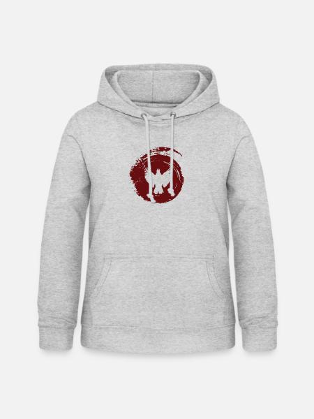 Papagei Vogel Vogel - Frauen Hoodie - Hellgrau meliert