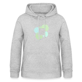 Computerarbeit Internet PC - Frauen Hoodie - Hellgrau meliert - Vorne - AI Model Female 172 light (172cm)