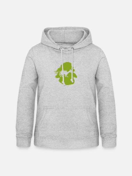 Fabeltier Bigfoot Bigfoot - Frauen Hoodie - Hellgrau meliert