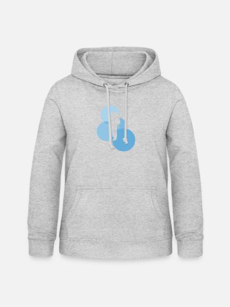 Backpacking Wanderung Backpacker - Frauen Hoodie - Hellgrau meliert