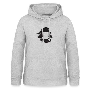 PC Internet Computerarbeit - Frauen Hoodie - Hellgrau meliert - Vorne - AI Model Female 172 light (172cm)