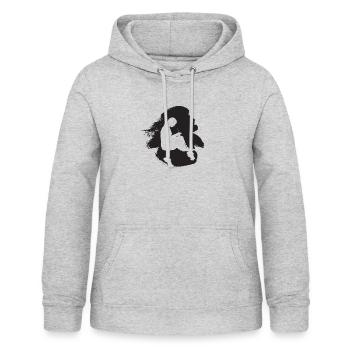 Sewing Needle Thread - Women's Hoodie - light heather grey - Front - AI Model Female 172 light (172cm)