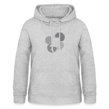 Computerarbeit Internet Internet - Frauen Hoodie - Hellgrau meliert - Vorne - AI Model Female 172 light (172cm)